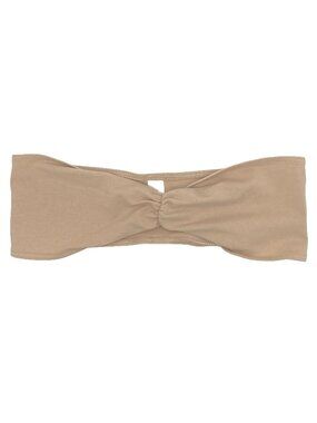 AMERICAN APPAREL STRAPLESS TUBE BRA BANDEAU COTTON SPANDEX BEIGE NUDE NWOT S